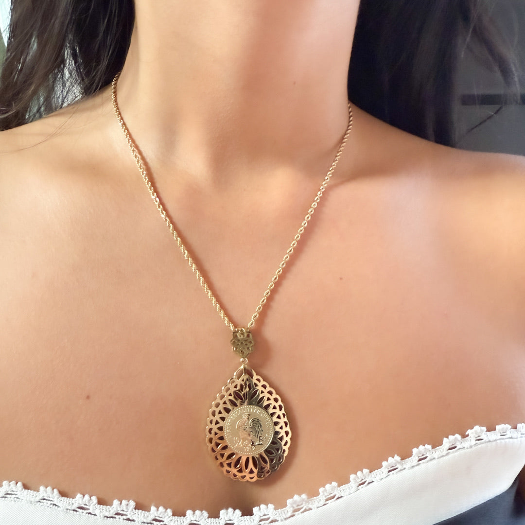 Ensemble beldi collier et boucles