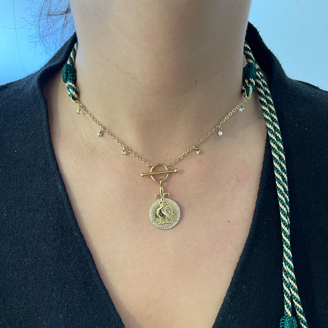 Collier ou khit rouh avec cordelette