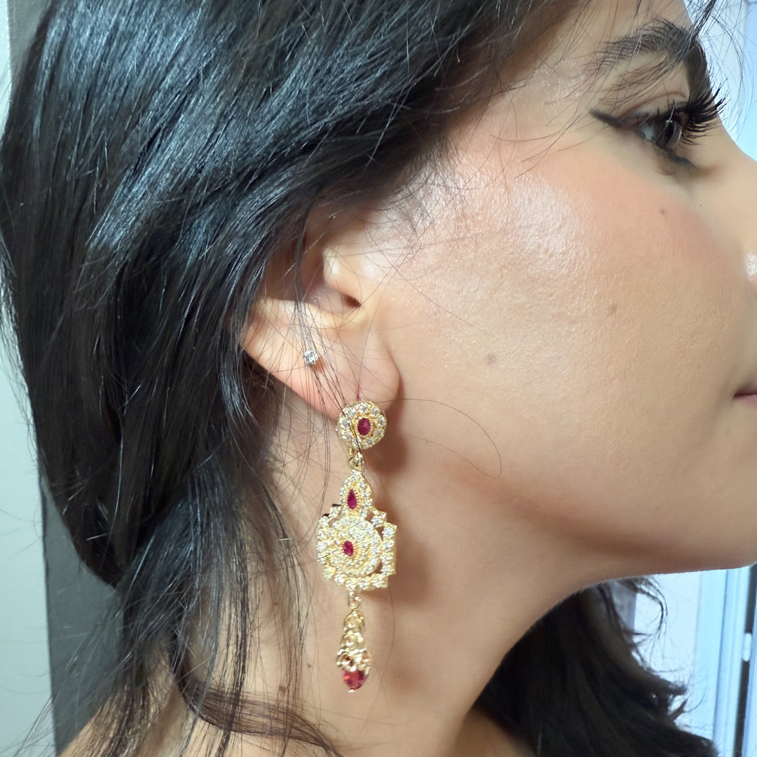 Boucles d’oreilles pendantes traditionnelles - mariage