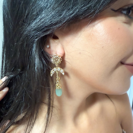 Boucles d’oreilles pendantes traditionnelles - mariage