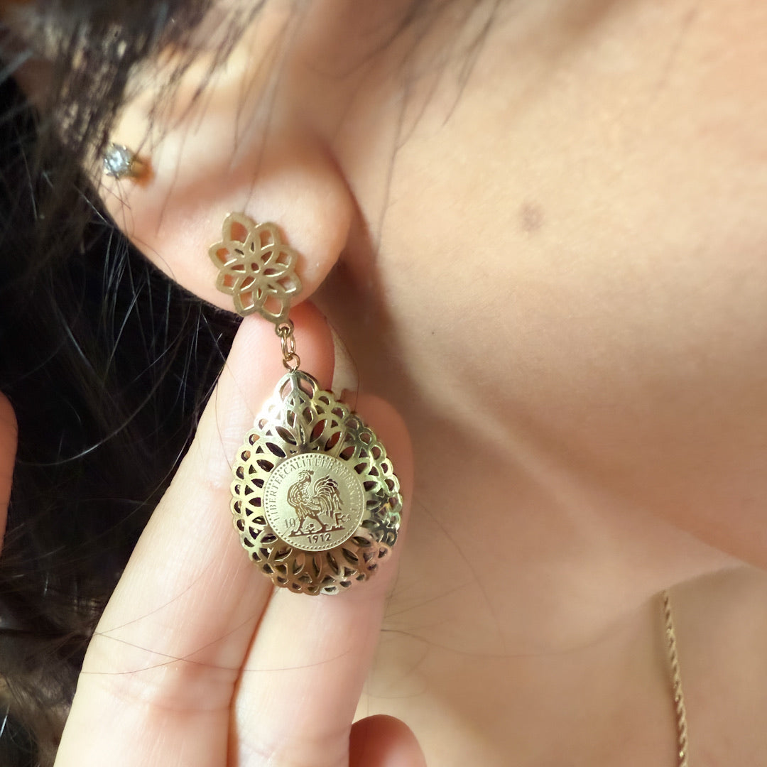 Ensemble beldi collier et boucles