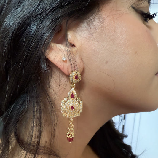 Boucles d’oreilles pendantes traditionnelles - mariage