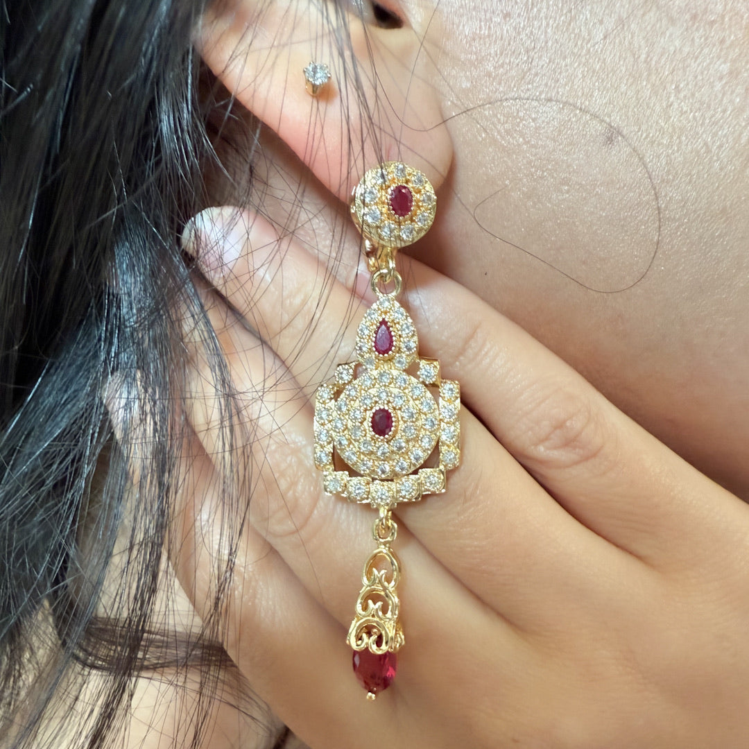 Boucles d’oreilles pendantes traditionnelles - mariage