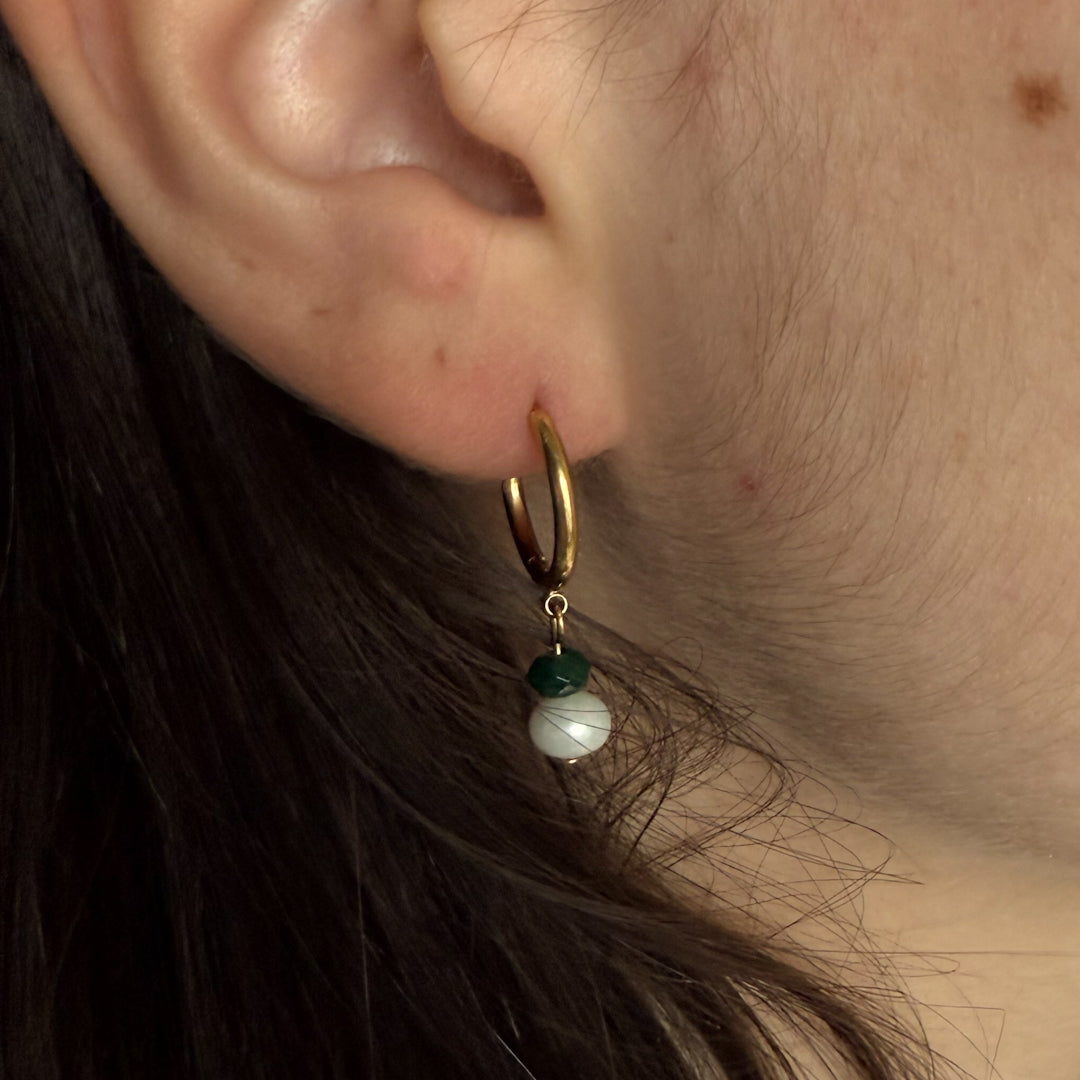 Pendants d'oreilles perles