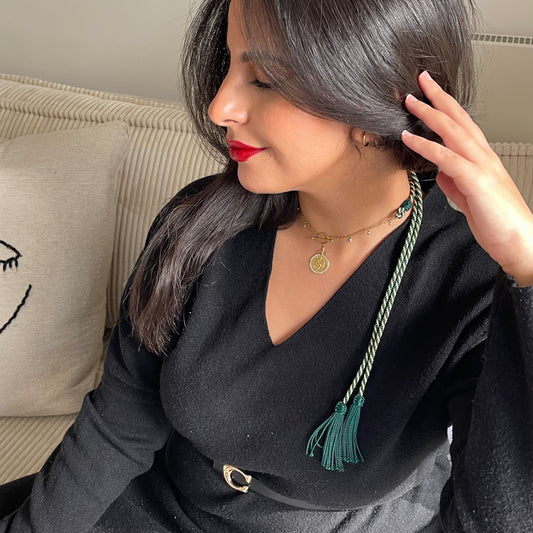 Collier ou khit rouh avec cordelette