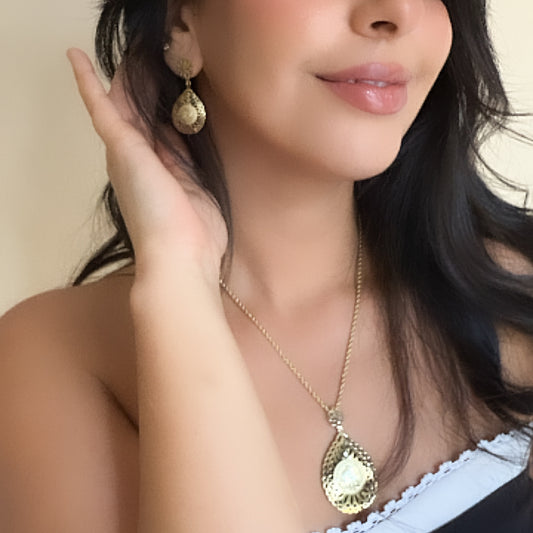 Ensemble beldi collier et boucles