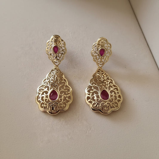 Boucles d’oreilles pendantes traditionnelles - mariage